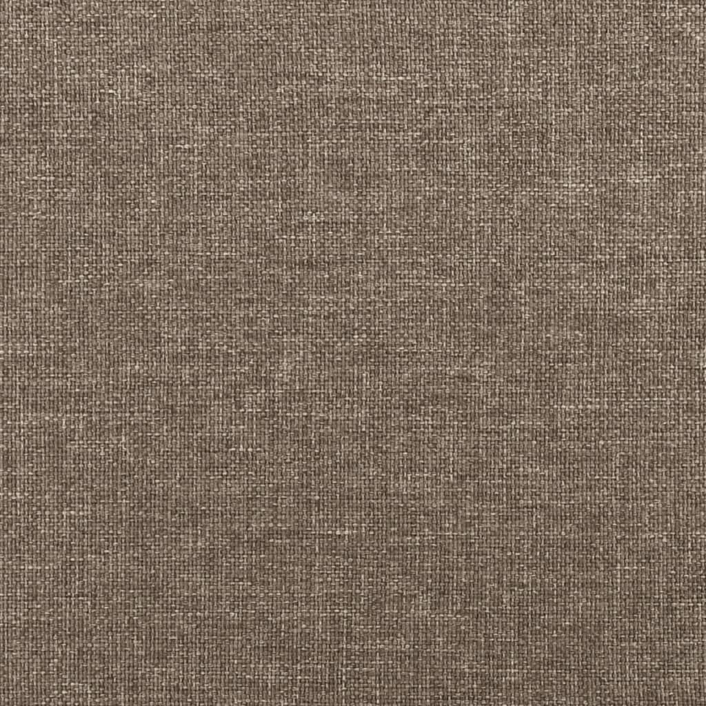 Bettgestell ohne Matratze Taupe 90x190 cm Stoff