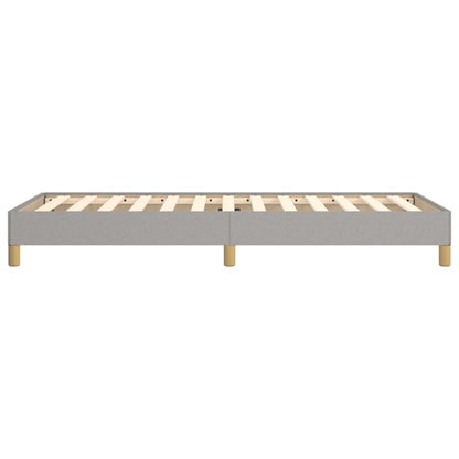 Bettgestell ohne Matratze Hellgrau 90x200 cm Stoff