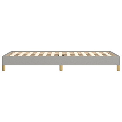 Bettgestell ohne Matratze Hellgrau 100x200 cm Stoff