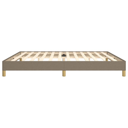 Bettgestell ohne Matratze Taupe 200x200 cm Stoff
