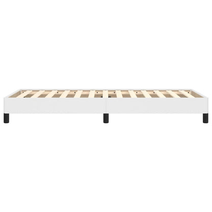 Bettgestell Weiß 80x200 cm Kunstleder