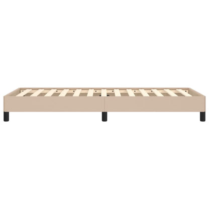 Bettgestell Cappuccino-Braun 90x190 cm Kunstleder