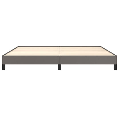 Bettgestell Grau 200x200 cm Kunstleder