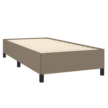 Bettgestell ohne Matratze Taupe 90x190 cm Stoff