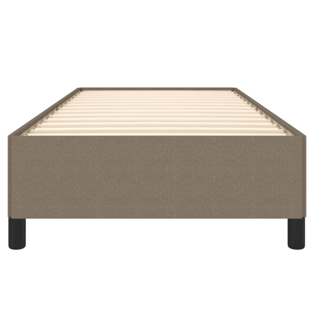 Bettgestell ohne Matratze Taupe 90x190 cm Stoff