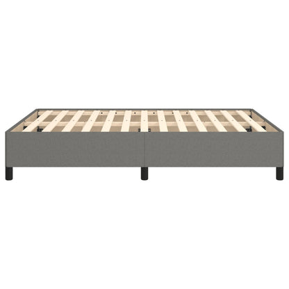 Bettgestell ohne Matratze Dunkelgrau 140x190 cm Stoff
