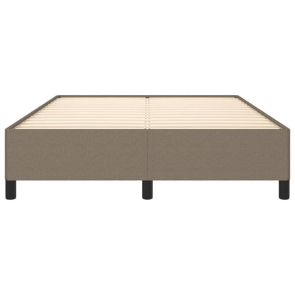 Bettgestell ohne Matratze Taupe 140x190 cm Stoff