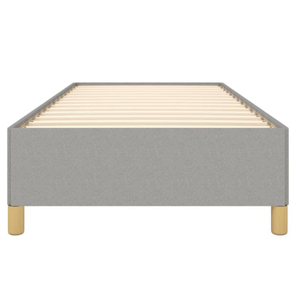 Bettgestell ohne Matratze Hellgrau 90x190 cm Stoff