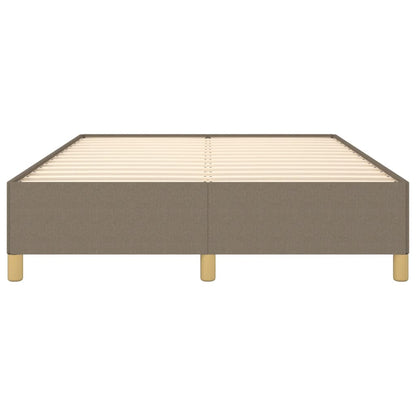 Bettgestell ohne Matratze Taupe 140x190 cm Stoff