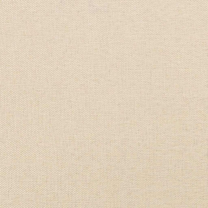 Bettgestell ohne Matratze Creme 200x200 cm Stoff