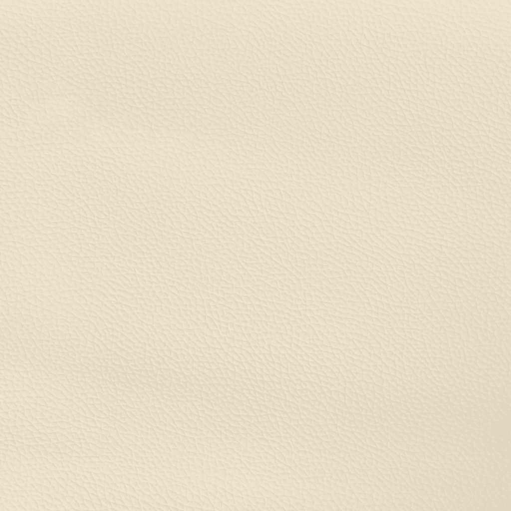 Bettgestell mit Kopfteil ohne Matratze Creme 200x200 cm