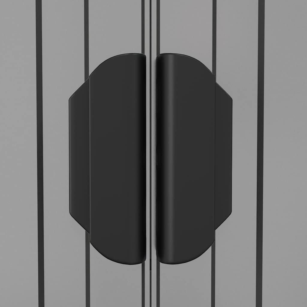 Geräteschuppen Hellgrau 192x108x223 cm Verzinkter Stahl