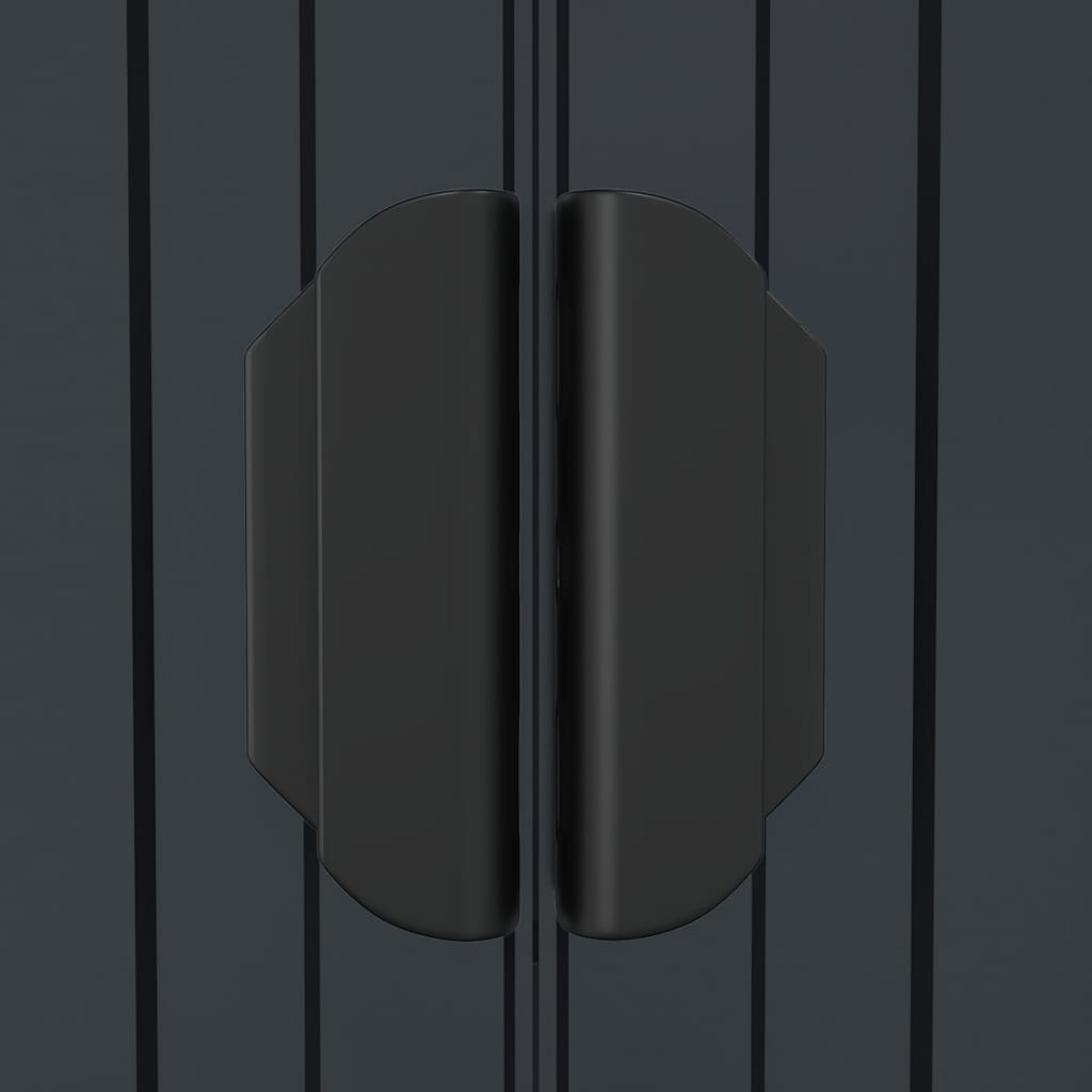 Geräteschuppen Anthrazit 192x108x223 cm Verzinkter Stahl