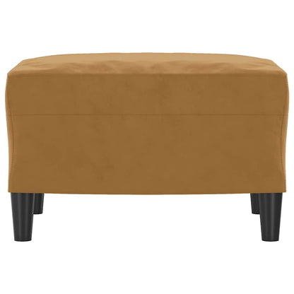 Fußhocker Braun 60x50x41 cm Samt