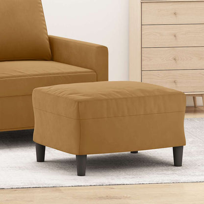Fußhocker Braun 60x50x41 cm Samt