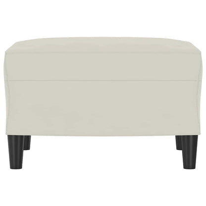 Fußhocker Creme 60x50x41 cm Samt
