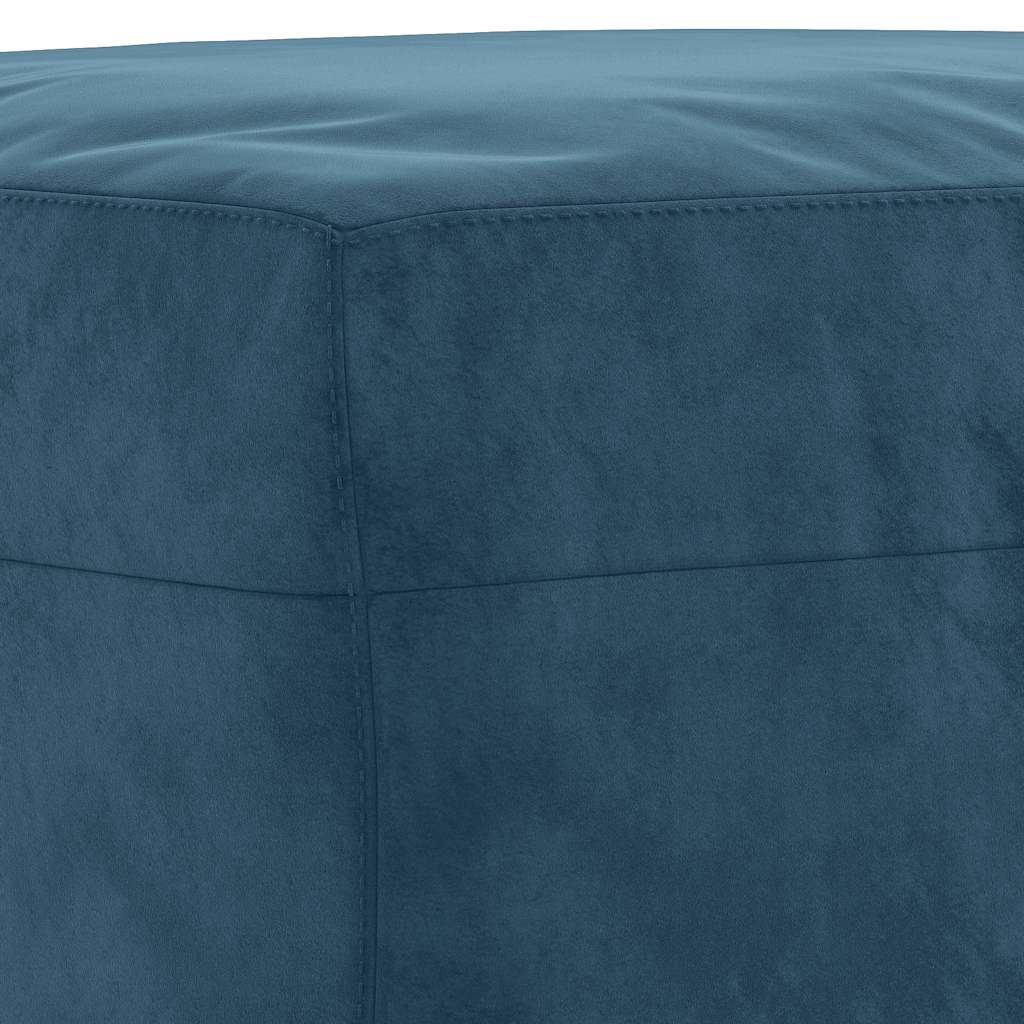 Fußhocker Blau 60x50x41 cm Samt