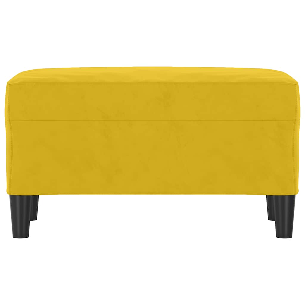 Sitzbank Gelb 70x35x41 cm Samt