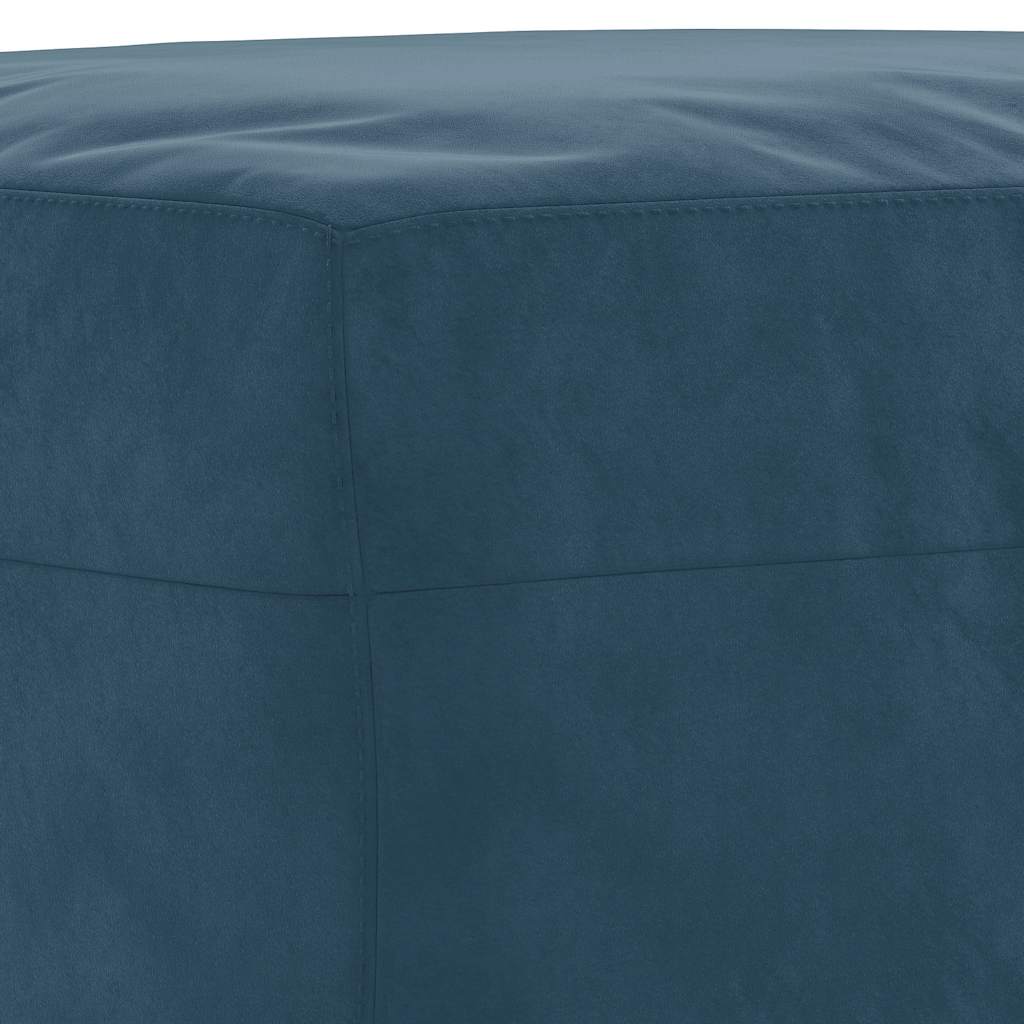 Sitzbank Blau 100x35x41 cm Samt