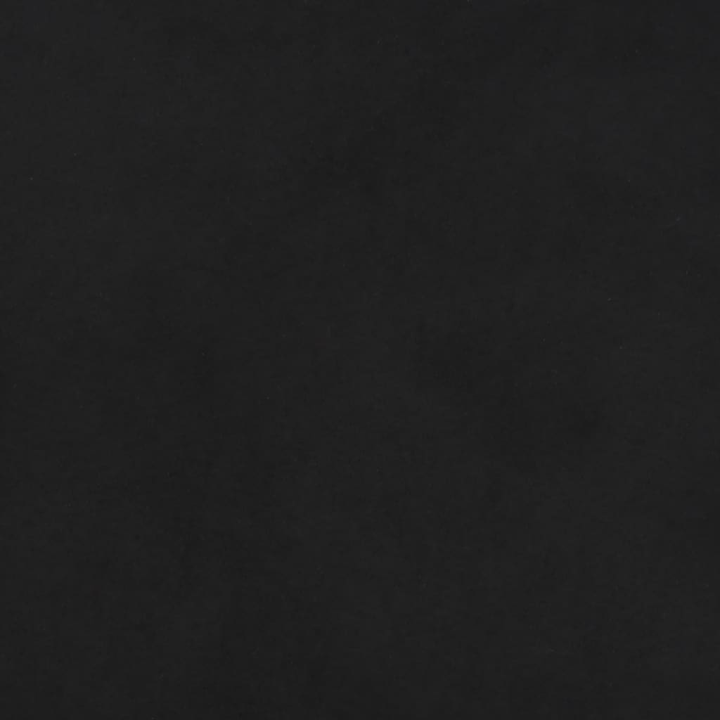 Sitzbank Schwarz 70x35x41 cm Mikrofasergewebe