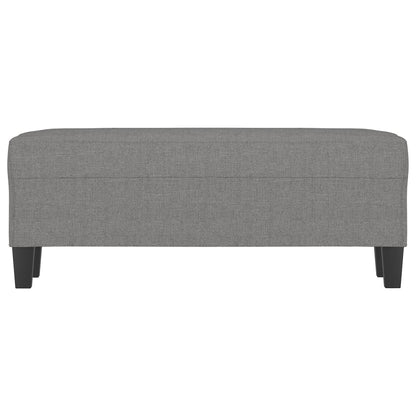 Sitzbank Dunkelgrau 100x35x41 cm Stoff