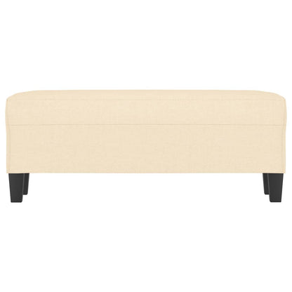 Sitzbank Creme 100x35x41 cm Stoff