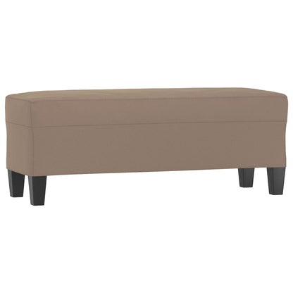 Sitzbank Taupe 100x35x41 cm Mikrofasergewebe