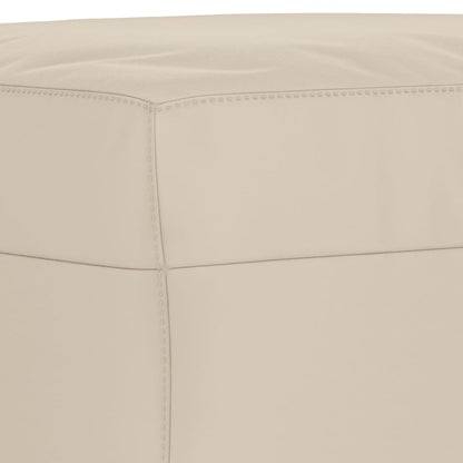 Sitzbank Creme 100x35x41 cm Mikrofasergewebe