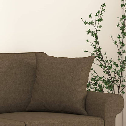 Zierkissen 2 Stk. Braun 40x40 cm Stoff