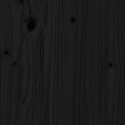 Couchtisch Schwarz 71x49x55 cm Massivholz Kiefer