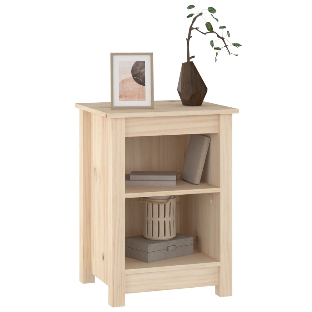 Nachttisch 40x35x55 cm Massivholz Kiefer