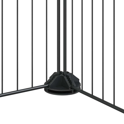 44-tlg. Haustierkäfig mit Tür Schwarz 35x35 cm Stahl