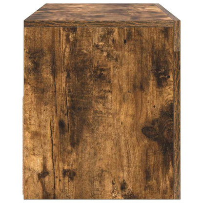 TV-Schrank mit LED-Leuchten Räuchereiche 90x35x40 cm