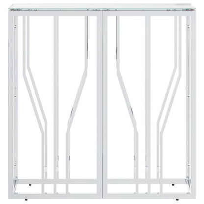 Konsolentisch 70x30x70 cm Edelstahl und Glas