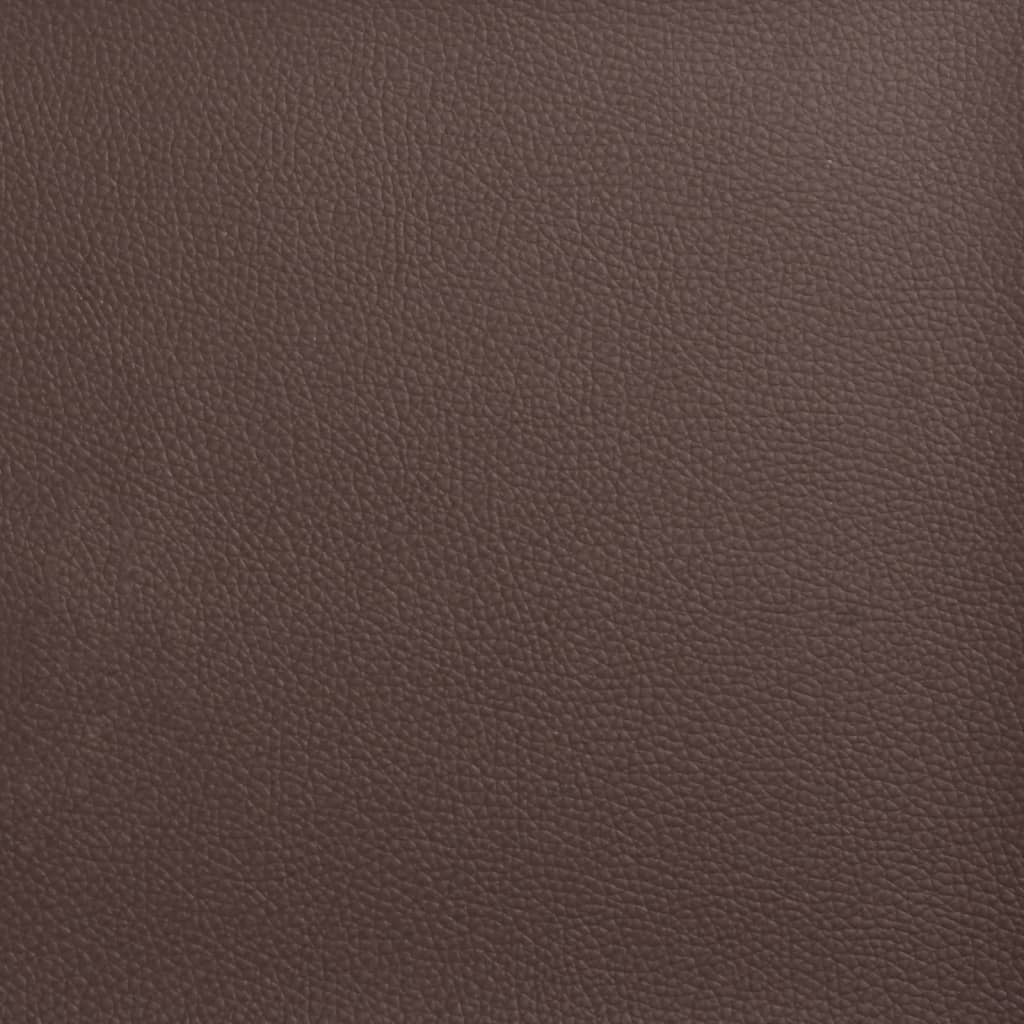 Bürostuhl mit Liegefunktion Braun Kunstleder