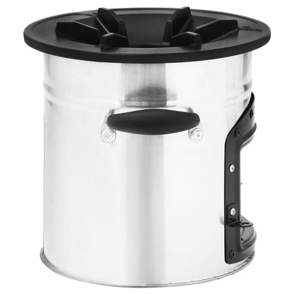 Camping-Ofen Silbern 45,5x33x25,5 cm Edelstahl