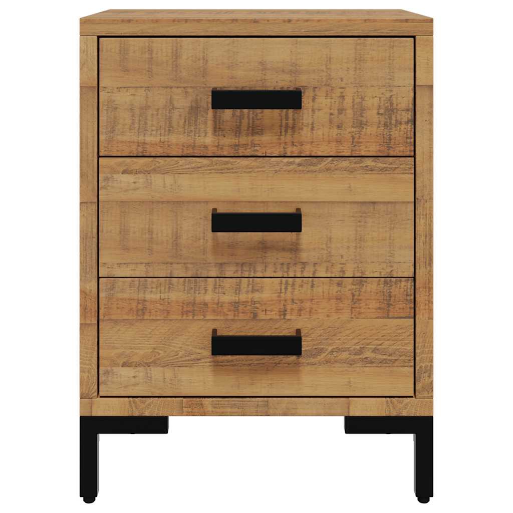 Nachttisch Braun 40x30x55 cm Massivholz Kiefer