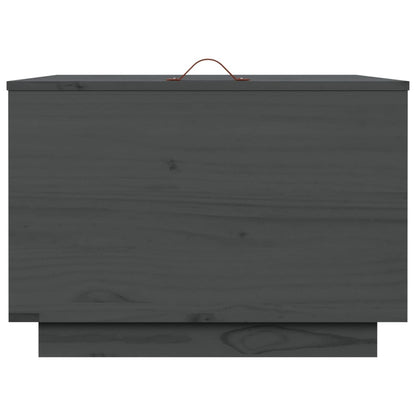 Aufbewahrungsboxen mit Deckeln 3 Stk. Grau Massivholz Kiefer