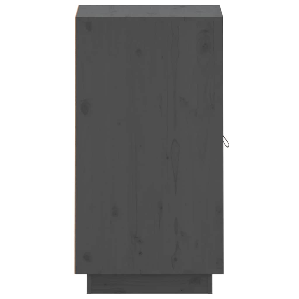 Sideboard Grau 34x40x75 cm Massivholz Kiefer