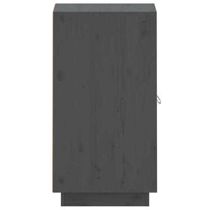 Sideboard Grau 34x40x75 cm Massivholz Kiefer