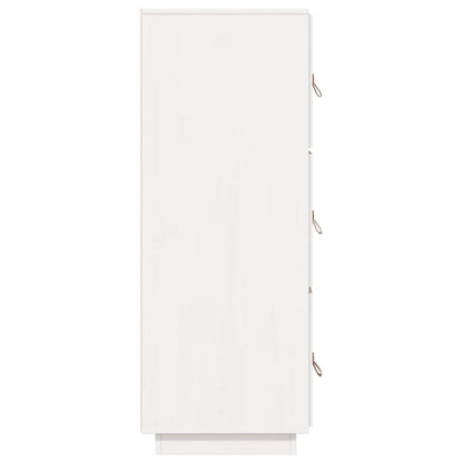 Highboard Weiß 34x40x108,5 cm Massivholz Kiefer