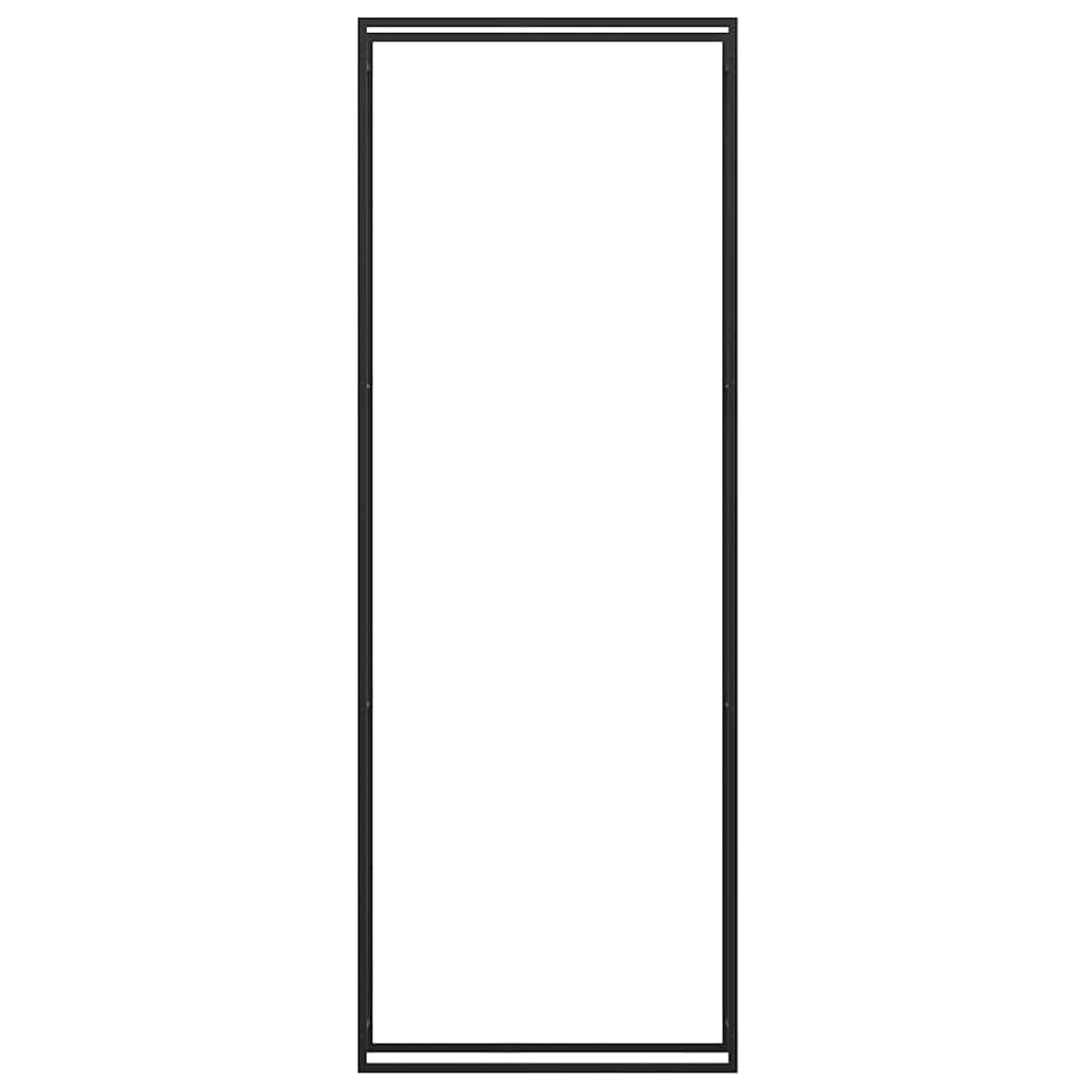 Brennholzregal Mattschwarz 110x28x312 cm Stahl