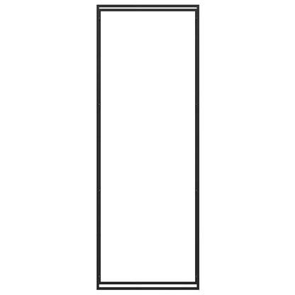 Brennholzregal Mattschwarz 110x28x312 cm Stahl
