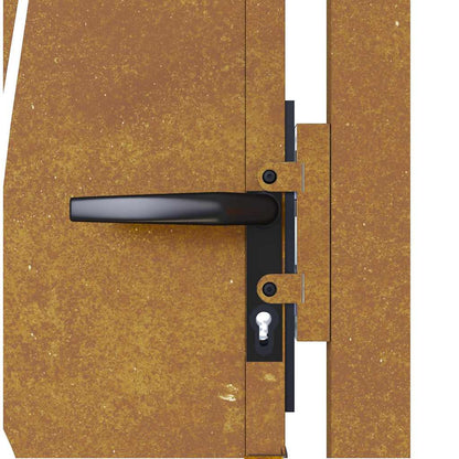 Gartentor 100x150 cm Cortenstahl Gras-Design