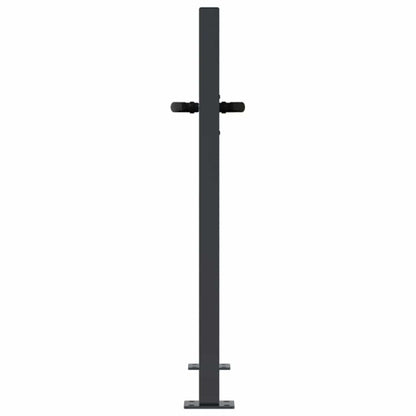 Gartentor Anthrazit 100x100 cm Stahl Bambus-Design