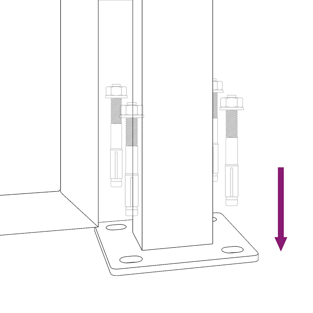 Gartentor 100x150 cm Cortenstahl Bambus-Design