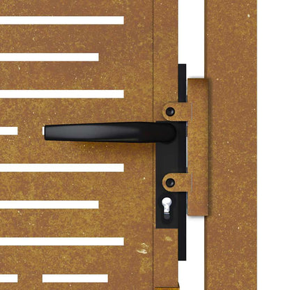 Gartentor 100x125 cm Cortenstahl Quadratisches Design