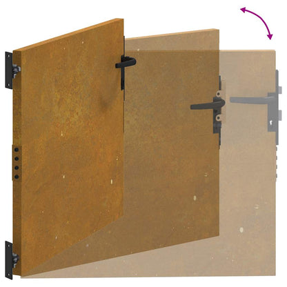 Gartentor 85x125 cm Cortenstahl