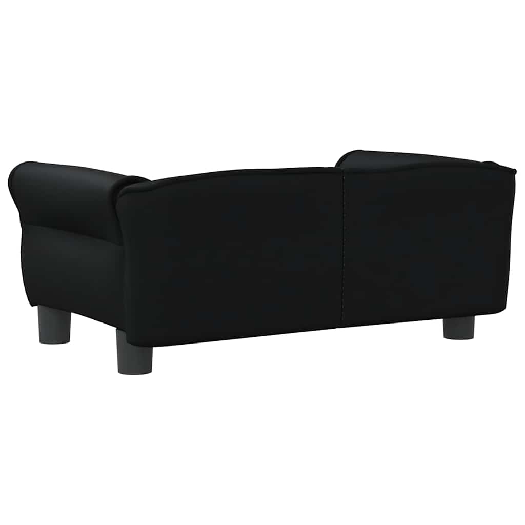 Hundebett Schwarz 70x45x30 cm Kunstleder