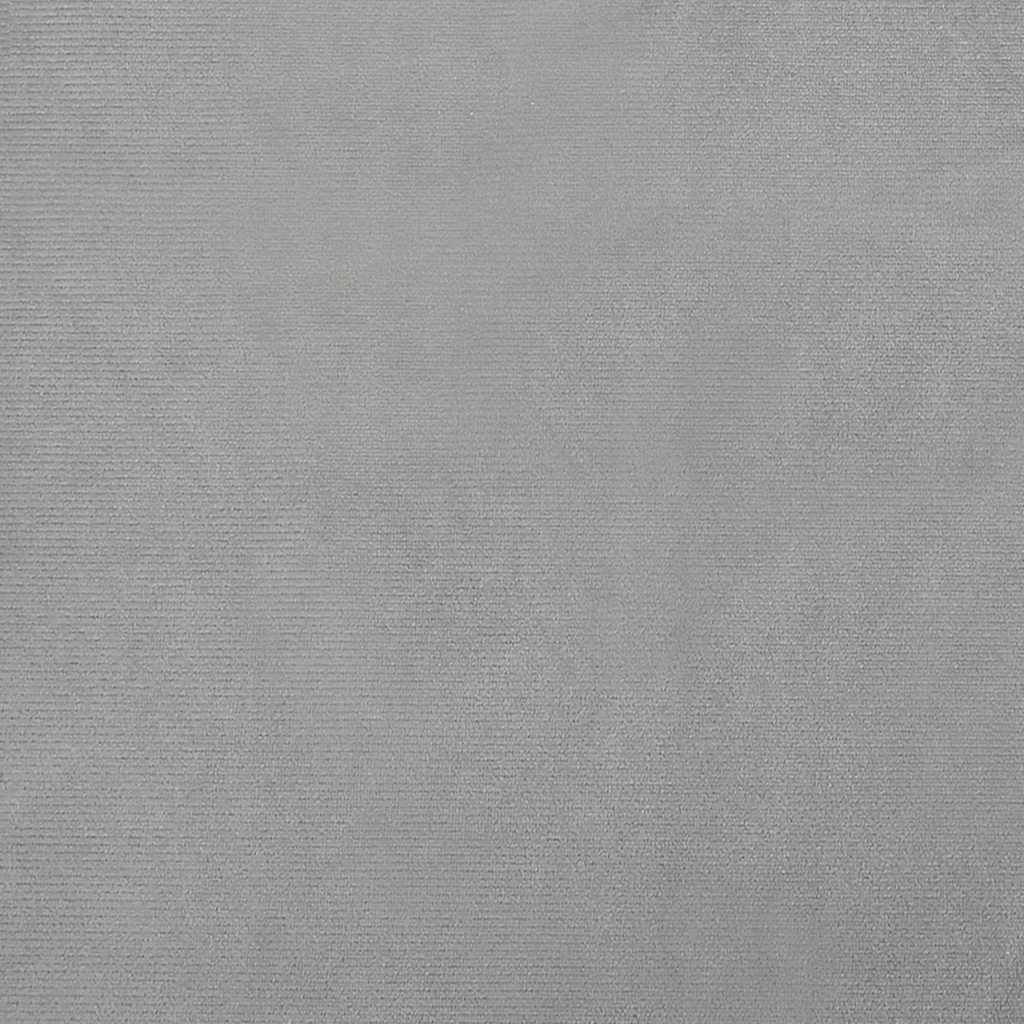 Hundebett Hellgrau 66x40x45 cm Samt